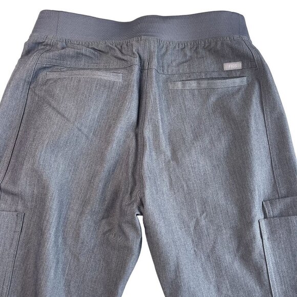 Figs Technical Collection Cargo Scrub Pants Straight Leg Gray SZ S Pockets - Picture 3 of 9
